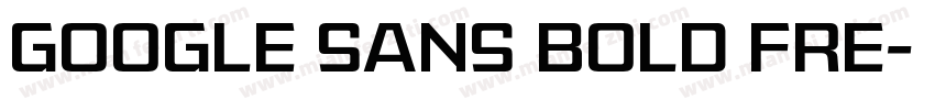 Google sans bold fre字体转换